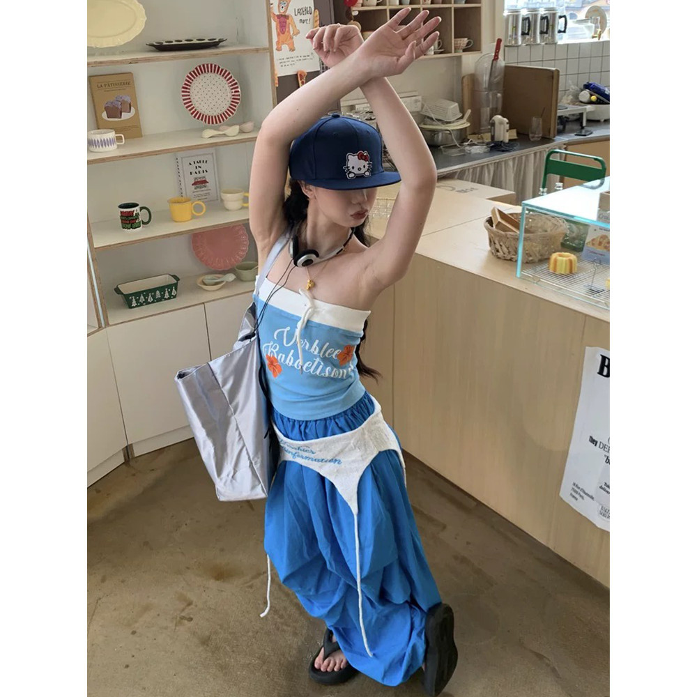 🍒Evelyn🍒เสื้อกล้าม เสริมฟองน้ำทรงรัดรูป สีสดใส ลายดอกไม้ เสื้อเกาะอก สไตล์เกาหลี ใส่สบาย ผ้านิ่ม พร้อมส่ง - รูปที่ 6