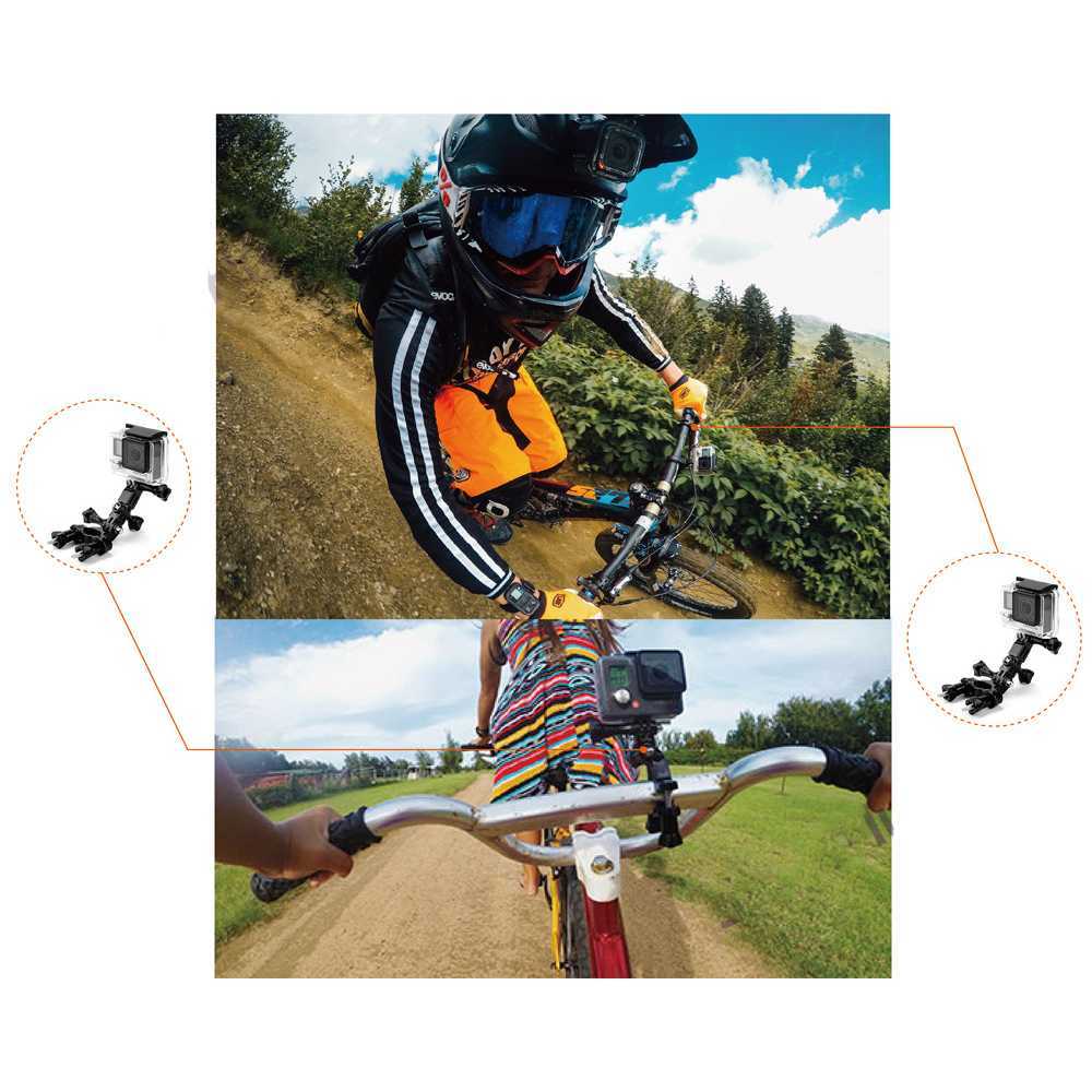 EASYDEALS STUDIO อุปกรณ์เสริมสําหรับกล้องแอคชั่นแคมเมราเมาท์ครบชุดสําหรับ GoPro Yi - GS41