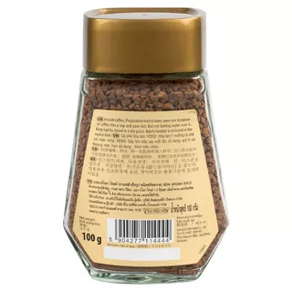 บอนอโรมาโกลด์กาแฟสำเร็จรูปชนิดฟรีซดราย 100กรัม Bon Aroma Gold Freeze Dried Coffee 100g. [หมายเลขบาร์โค้ด 5904277114444 ]