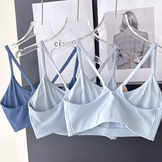 【MAGGIEYOGA】สปอร์ตบราสบายเปลือยความรู้สึกสูงตีกลับบางสาย V ความงามกลับโยคะเสื้อกั๊ก