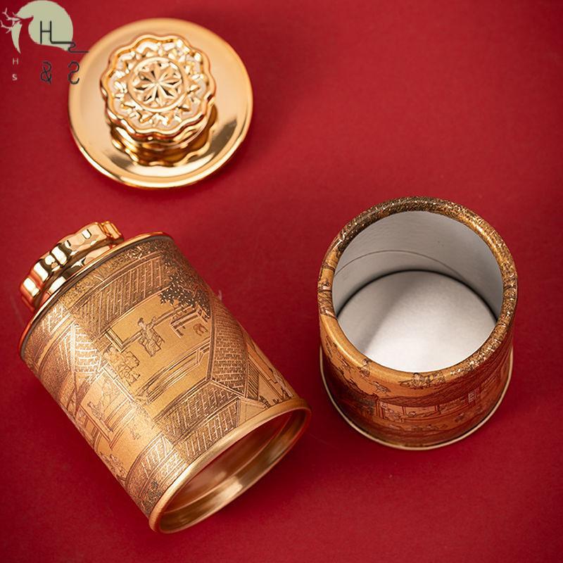 [H&S] Retro Bla Tea ชาเขียว Airtight Smaugar กาแฟแคดดี้ Organizer Travel แบบพกพาคอนเทนเนอร์ปิดผนึกกระป๋องชา Jar กล่องเก็บ {th}