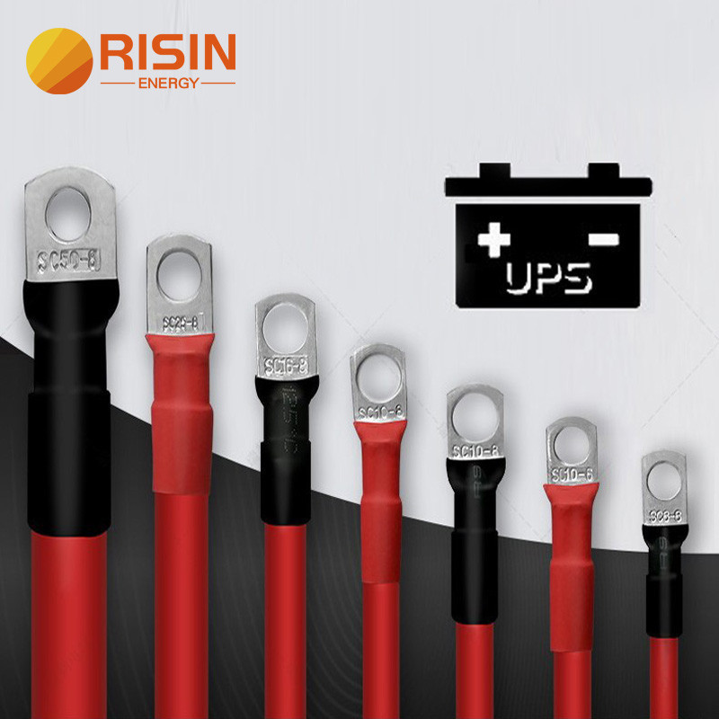 Custom 8AWG 6AWG 4AWG Terminal Lugs สายรัดสายไฟ PVC สายไฟแบตเตอรี่