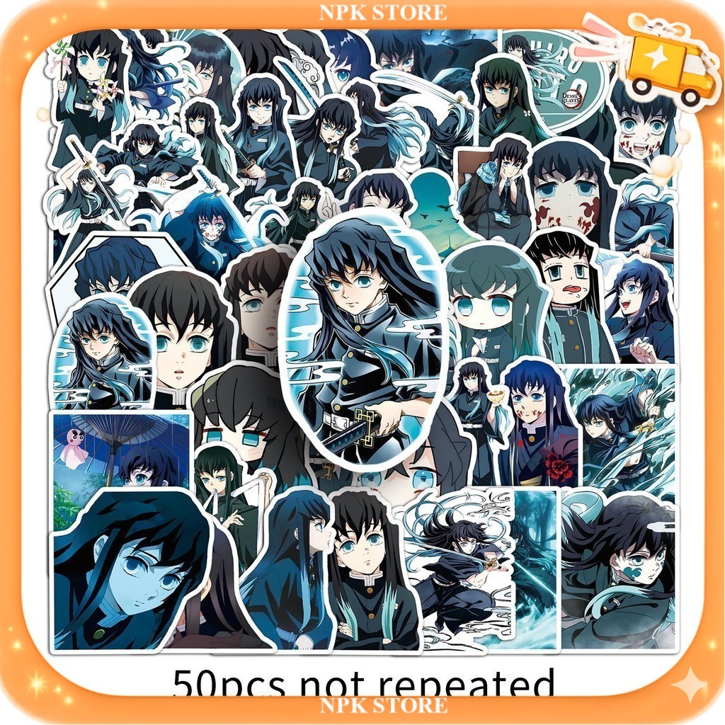 🔥🇹🇭พร้อมส่ง🇹🇭🔥 50แบบ สติกเกอร์ โทคิโท มุอิจิโร่ ดาบพิฆาตอสูร Tokito Muichiro sticker Demon Slayer