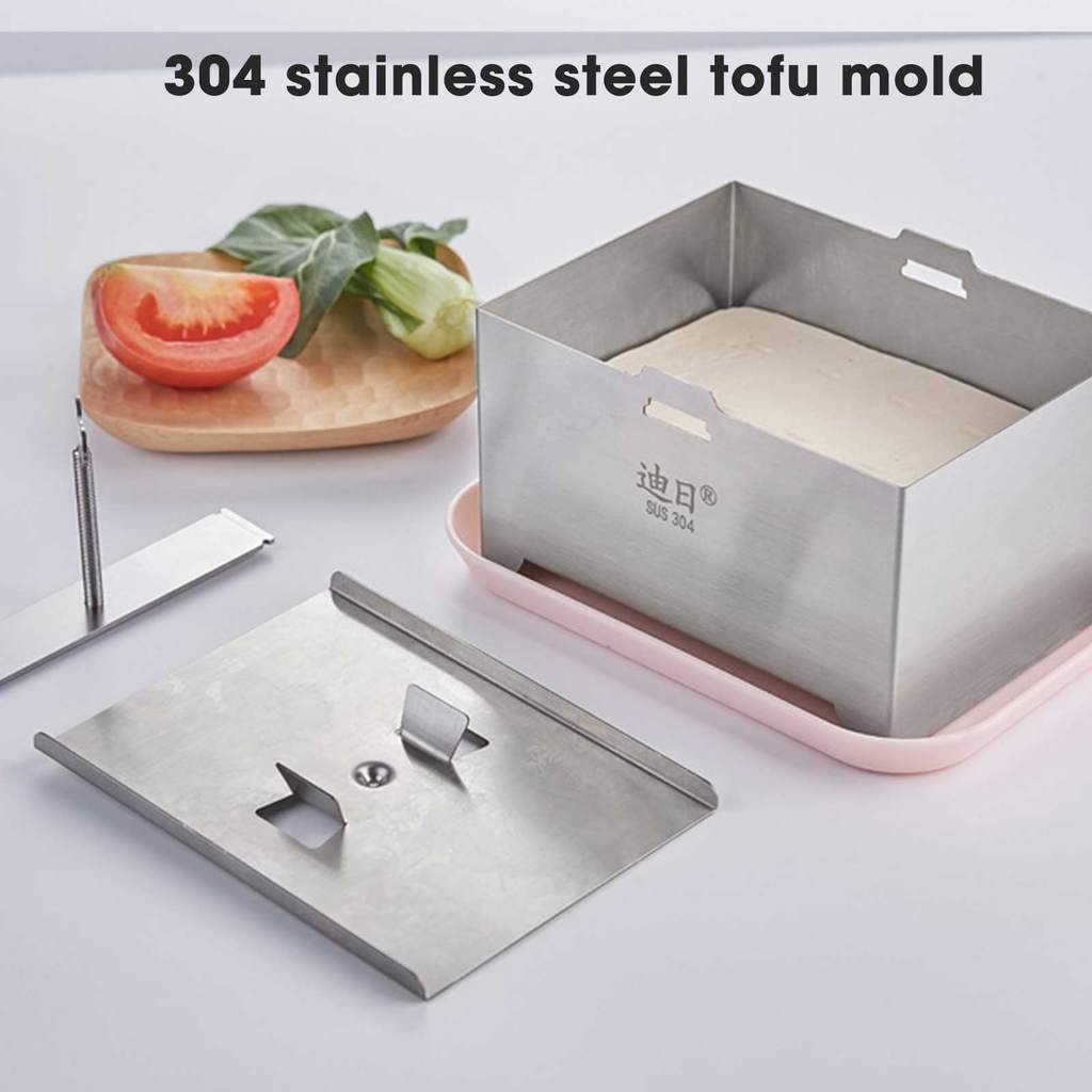 Tofu press mold, cheese making molds, food grade stainless steel Tofu maker, press mold kit, homemad