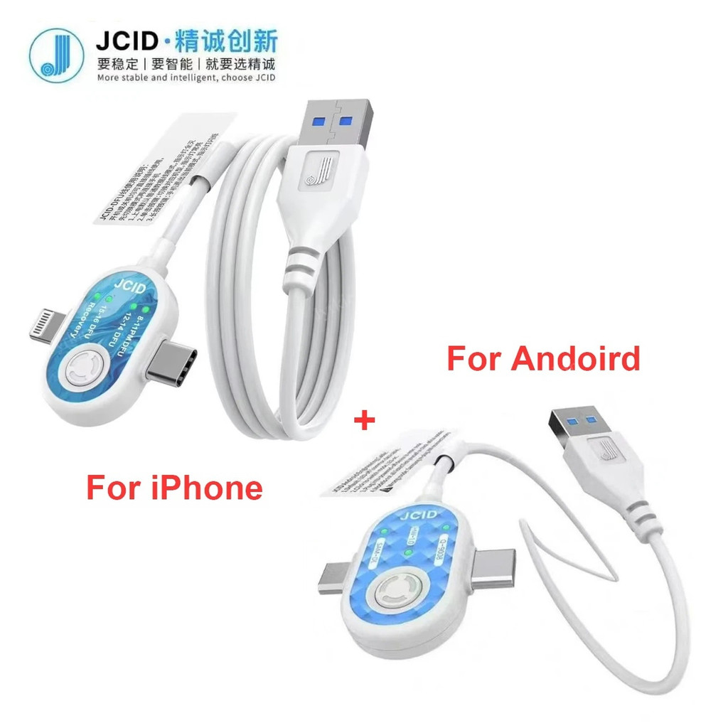JCID DFU Recovery Cable อัตโนมัติ DFU Entry Line สําหรับ iPhone iPad Mac Android Firmware แฟลชระบบซ่อมการบํารุงรักษาวินิจฉัย