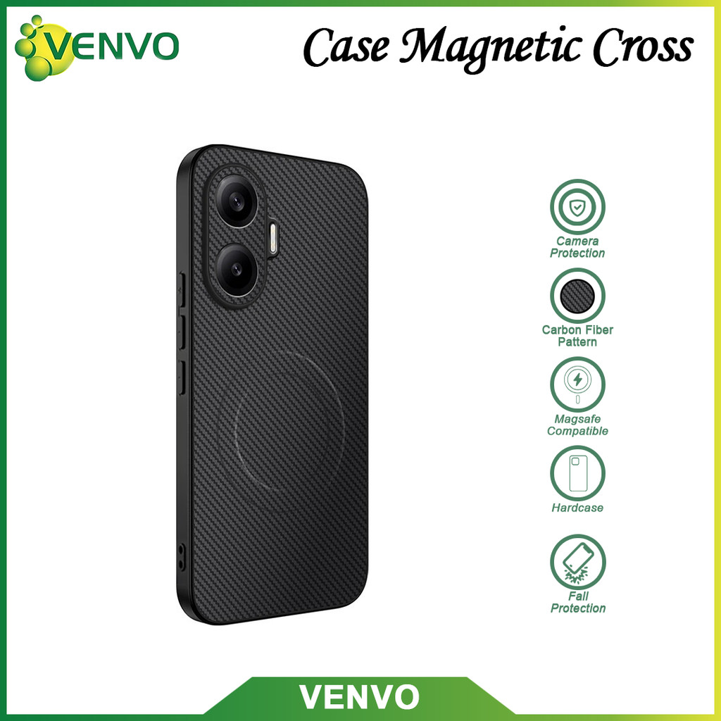 VENVO - VV89 กรณีแม่เหล็กข้ามสําหรับ Xiaomi Poco C65 C71 C75 C81 Pro C85 M5S M6 4G M6 Pro 4G X3 X3 P