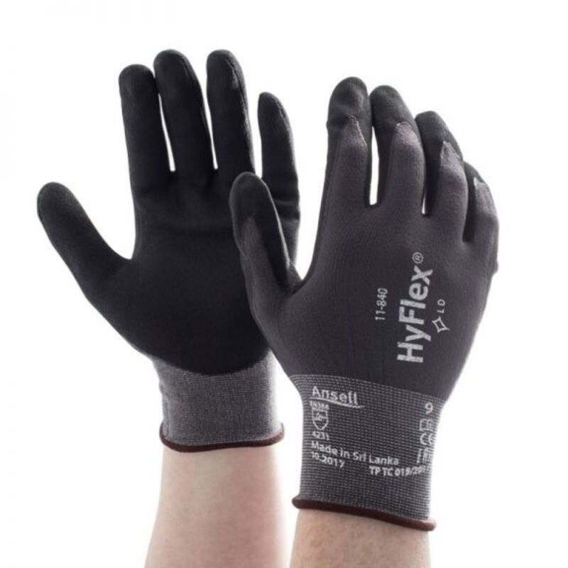 ถุงมือไนล่อนผสมสแปนเด็กซ์ ANSELL 21AED11-840 สีเทา