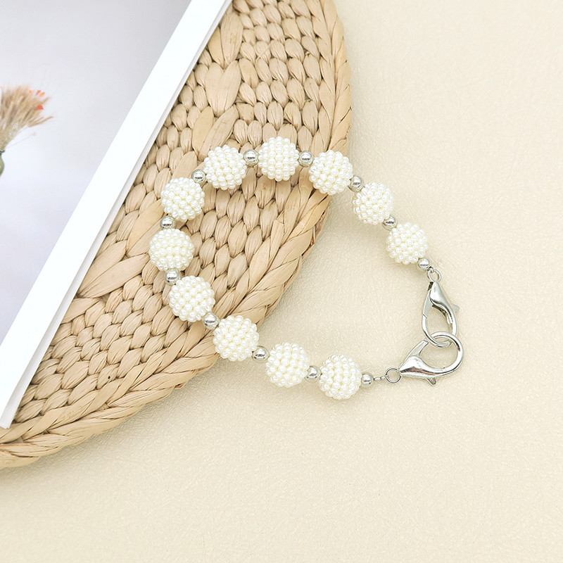 16MM Pearl Chain DIY Handmade Bag พร้อมถ้วยน้ํา Hand Chain Replacement Bayberry Bead Hand Bag Short 