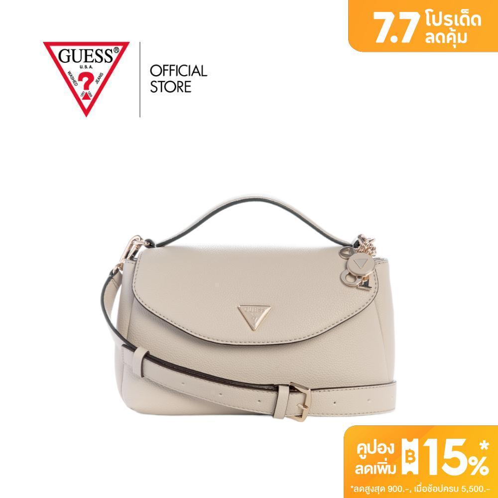 กระเป๋า Guess รุ่น BG966420 EVIE TOP HANDLE FLAP สีครีม