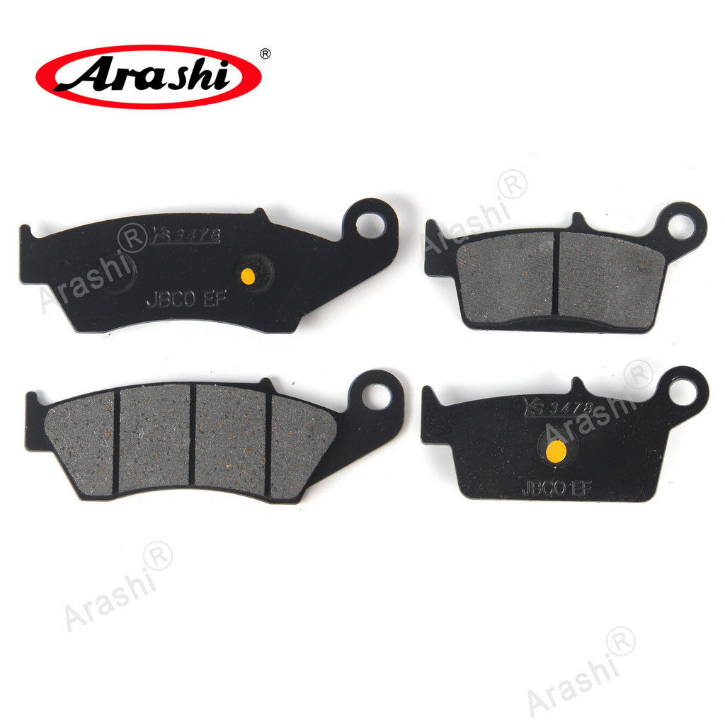 Arashi ผ้าเบรคด้านหน้าด้านหลังอินทรีย์สําหรับ SUZUKI DR 125 DR125 2008-2012 / RM125K 2006-2012 / RM 