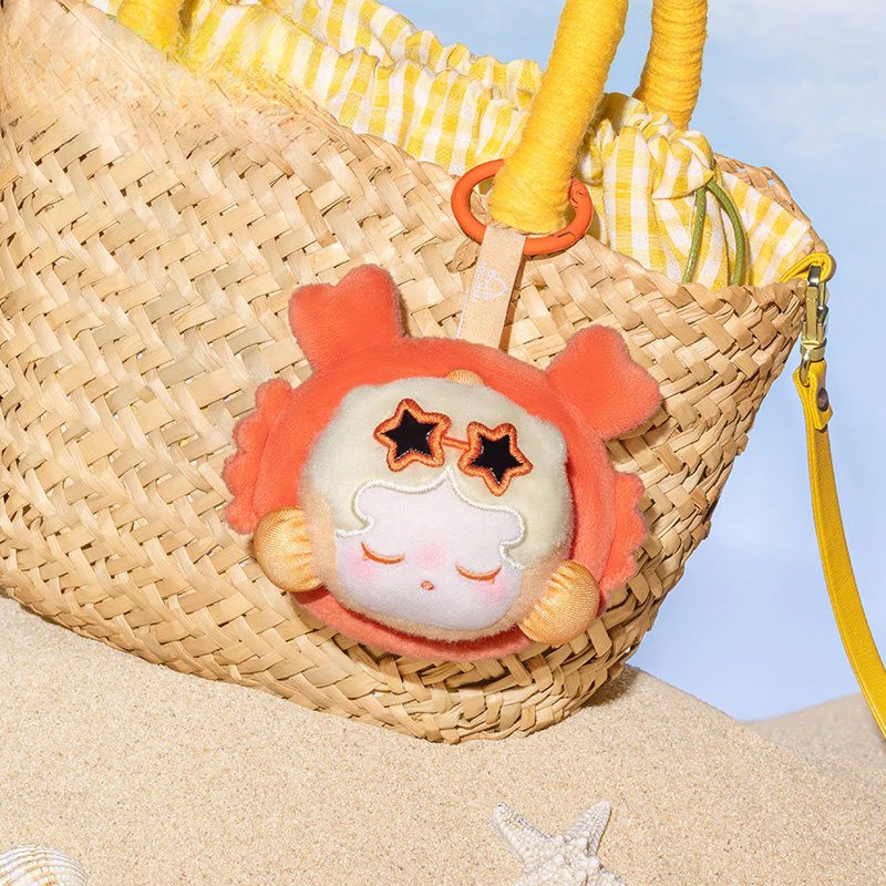 POPMART Island Vacation series Mini Plush Peadant skullpanda crybaby molly labu dimoo Twinkle Twinkle