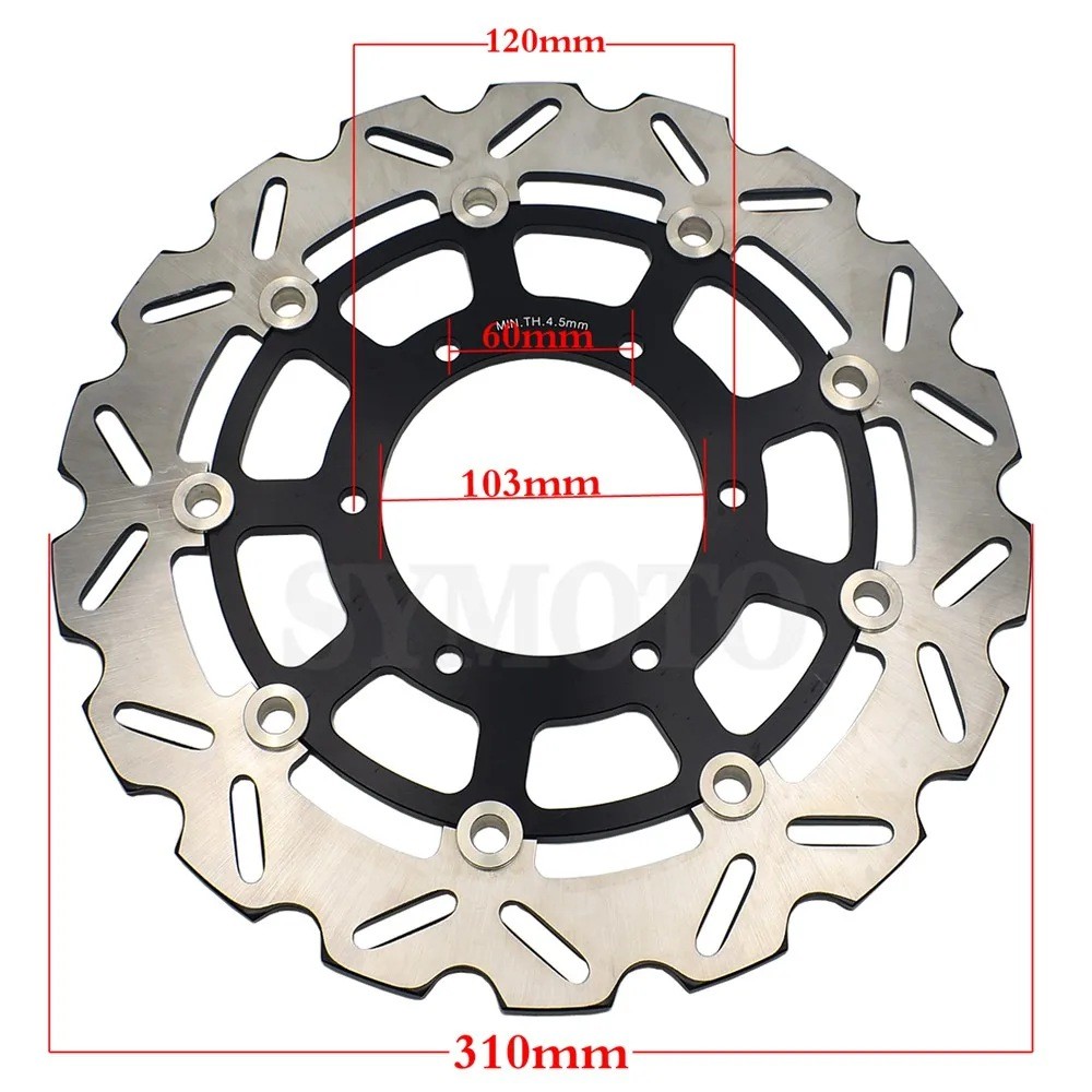 รถจักรยานยนต์ดิสก์เบรกหน้าโรเตอร์ Fit สําหรับ SUZUKI GSXR600 GSXR750 K8/K9-/L8/L9 2008-2021 2018 201