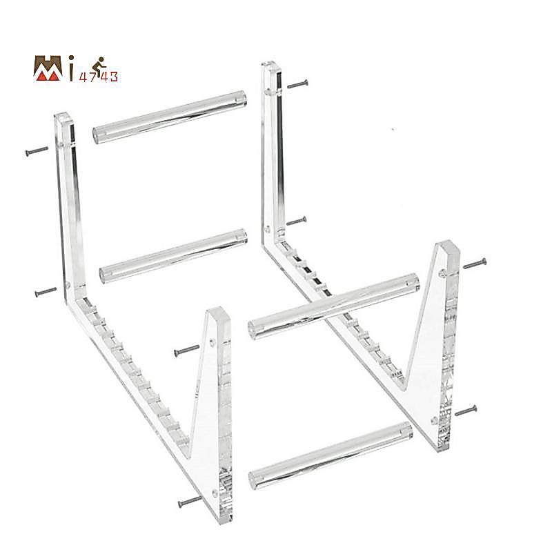 Mi4743iClear Vinyl Record Stand Holder for Desktop Album Storage, อะคริลิคไวนิลบันทึกชั้นวางจอแสดงผล