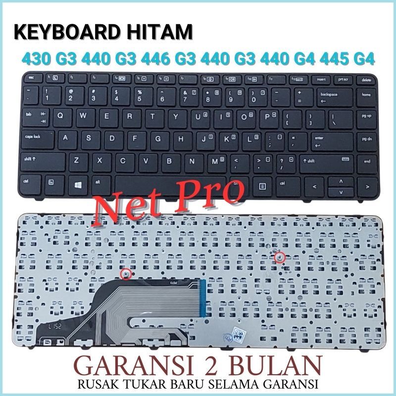 แป้นพิมพ์สําหรับ HP 430 G3 440 G3 446 G3 445 G3 440 G4 445 G4 Series -NPRO