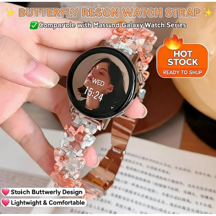 for samsung Galaxy watch9 8 classic 9 8 7 6 5 4 Ultra2 40/44 mmสามสายนาฬิกาเรซิ่น พิเศษ มม. สายรัดข้อมืออุปกรณ์เสริม