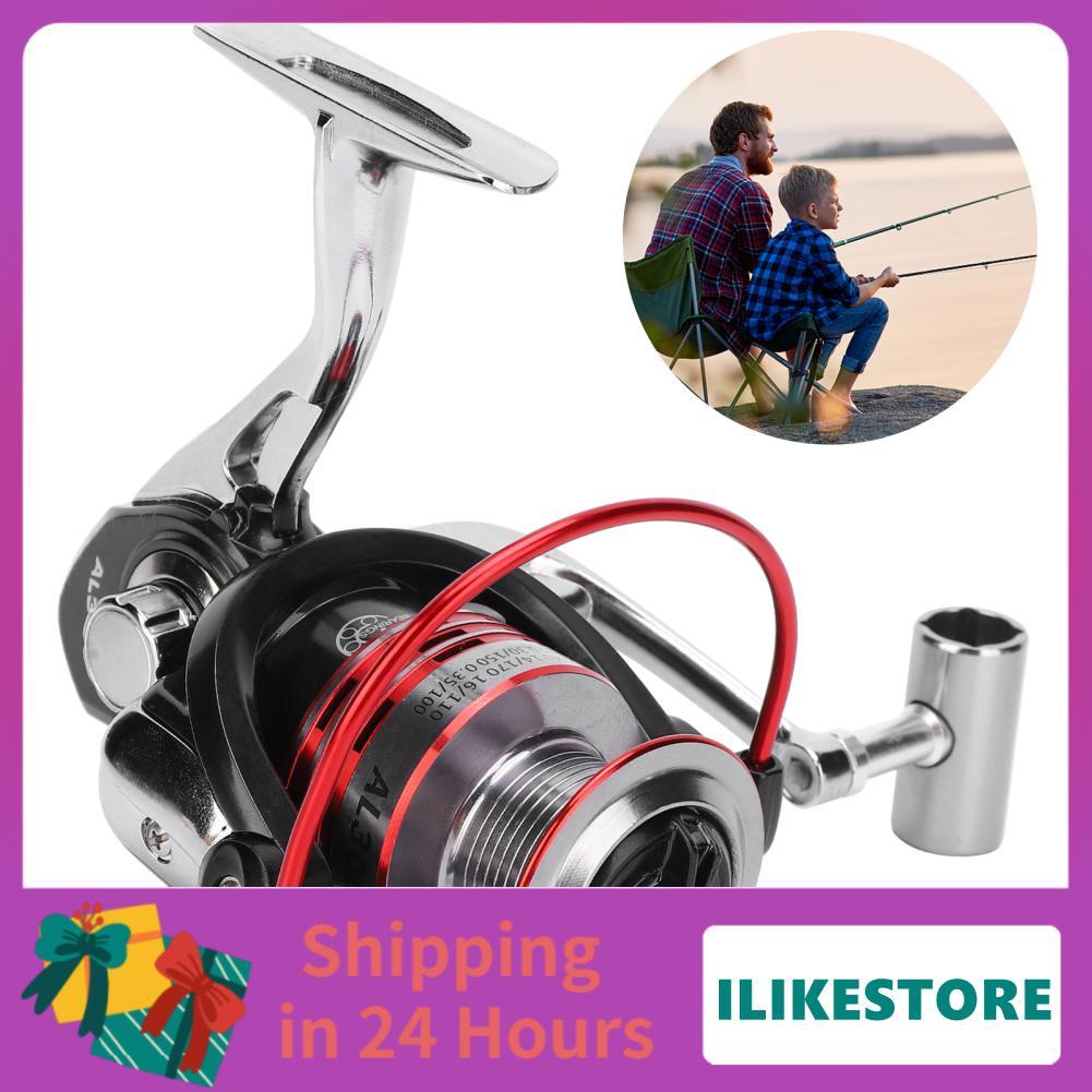 Ilikestore Ilikestore AL Metal Spinning Reel 13 + 1BB 5.0:1 อัตราส่วนเกียร์แบบพับได้ Rocker Arm ล้อต