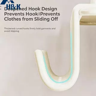 [H&K] ประหยัดพื้นที่ Multi Hook Hanger 360 หมุนลื่นสําหรับ Bras Camisoles Tank Tops เข็มขัดตู้เสื้อผ้าขนาดเล็ก Solution {th}