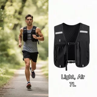 กระเป๋าเป้วิ่ง Hydration Pack 7L กันน้ำ น้ำหนักเบา ระบายอากาศ สะท้อนแสง สำหรับปั่นจักรยาน เดินป่า