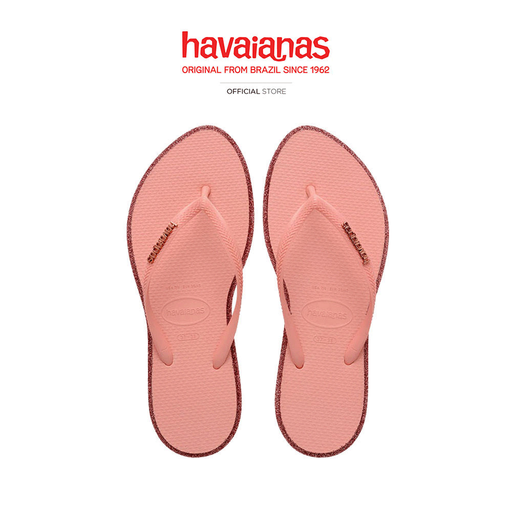 HAVAIANAS รองเท้าแตะ Slim Point Glitter Flip Flops PINK 415015713973F_F5PIXX