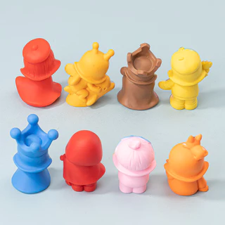 8 ชิ้นสาวน่ารัก Molly Adventure 3D เรซิ่น Charms สําหรับ DIY(4-348)888