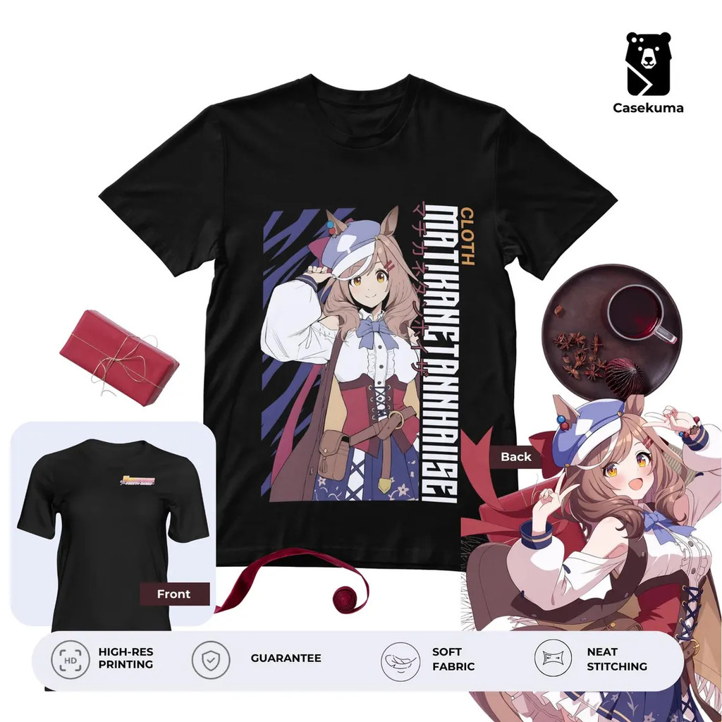 Matikanetannhauser T-Shirt Casekuma Horse Girl Merch Pretty Derby Tee Musume Apparel Otaku Merch Fas
