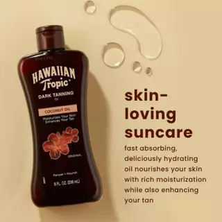 Hawaiian Dark Tanning Oil 240Ml ฮาวายเอี้ยน ดาร์ค แทนนิ่ง ออยล์ 240 มล.
