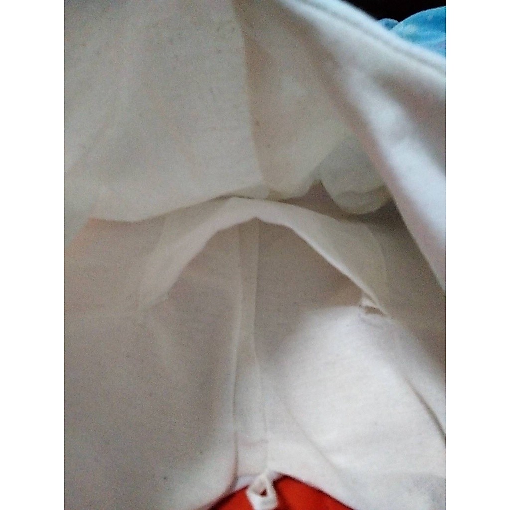 กระเป๋า ย่ามผ้าฝ้ายสีขาว สะพายข้าง มินิมอล มีซับในทั้งใบ รูปที่ 3