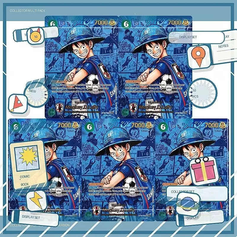 การ์ดสะสม ONE PIECE ฟุตบอลลิง D. Luffy OP13-118 DIY คุณภาพสูง Self Made เกมอะนิเมะการ์ดของเล่น
