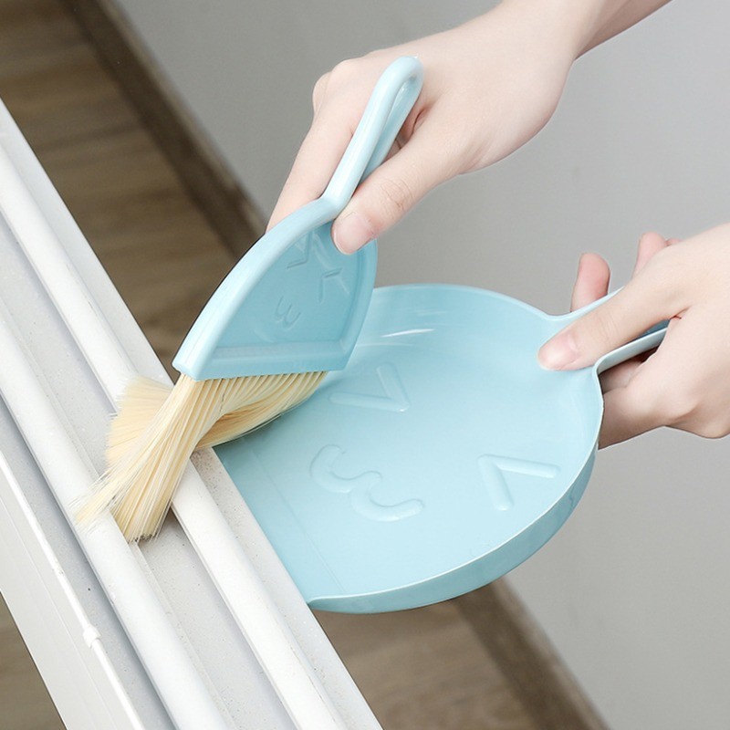 Preferred#Desktop cleaning set mini dustpan and broom combination small set for home use pet small b