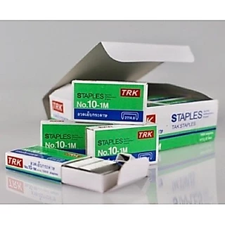 ลูกแม็กเย็บกระดาษ เบอร์10 และเบอร์ 35 [24กล่องเล็ก] [4กล่องเล็ก]ยี่ห้อ TRK คุ้มสุดๆ