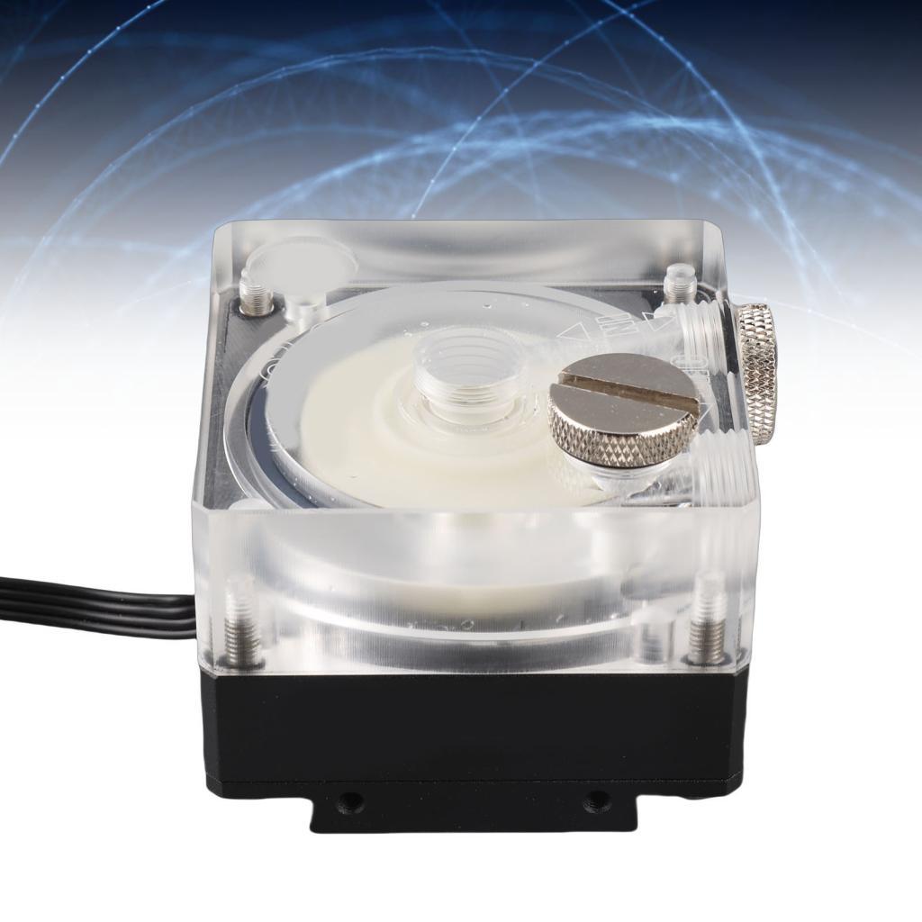 Lemendhk 500L/H Water Cooling Pump สําหรับ PC CPU Liquid อะคริลิคอลูมิเนียมอุปกรณ์เสริมคอมพิวเตอร์คว