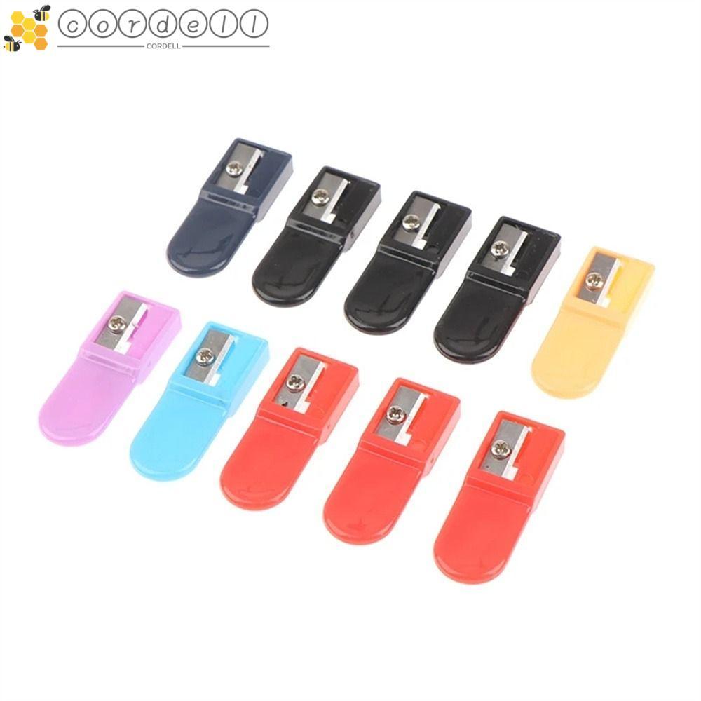 CORDELL 5pcs เครื่องเหลาดินสอ 5 ชิ้นเครื่องเขียนปากกา Sharpeners กระเป๋าเด็กของขวัญ 2.0 มม.ตะกั่ว Core เครื่องบดอุปกรณ์