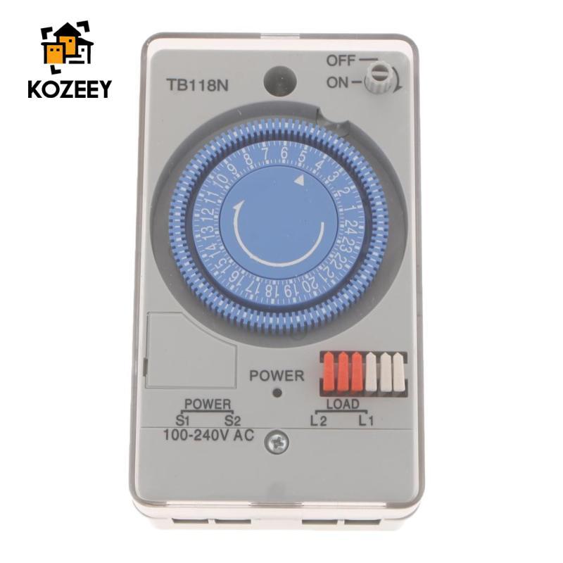[KOZEY] 24 Hour Chronometry Timer Mechanical Time Switch Time Relay AC 100-240V