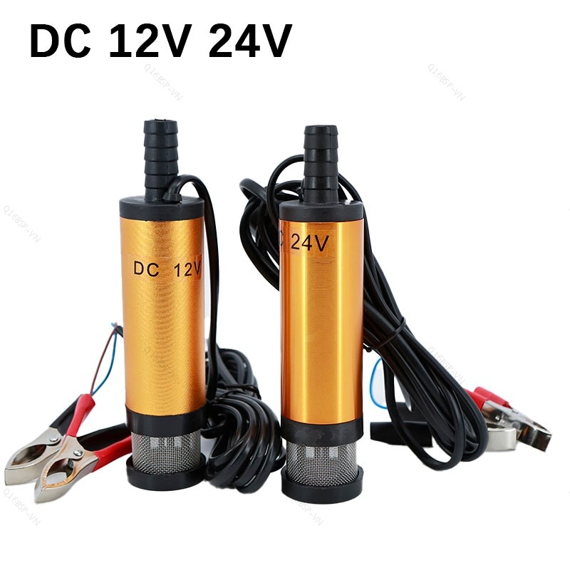 DC 12V 24V 38 มม.DC ไฟฟ้า Submersible น้ํามันปั๊มน้ําสําหรับดีเซลอลูมิเนียม 12L/min การใช้สูบน้ํา TH