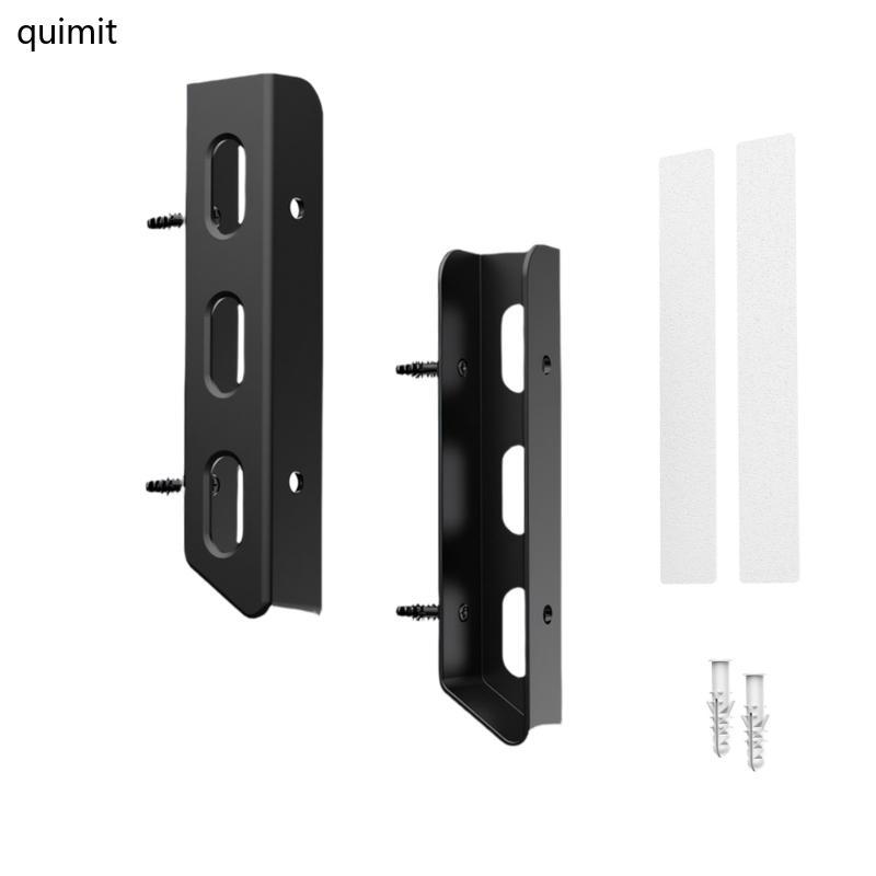 QUIM ประหยัดพื้นที่ ABS Notebook Mount Brackets Assembly Wall Desktop Brackets สําหรับแท็บเล็ตโน้ตบุ
