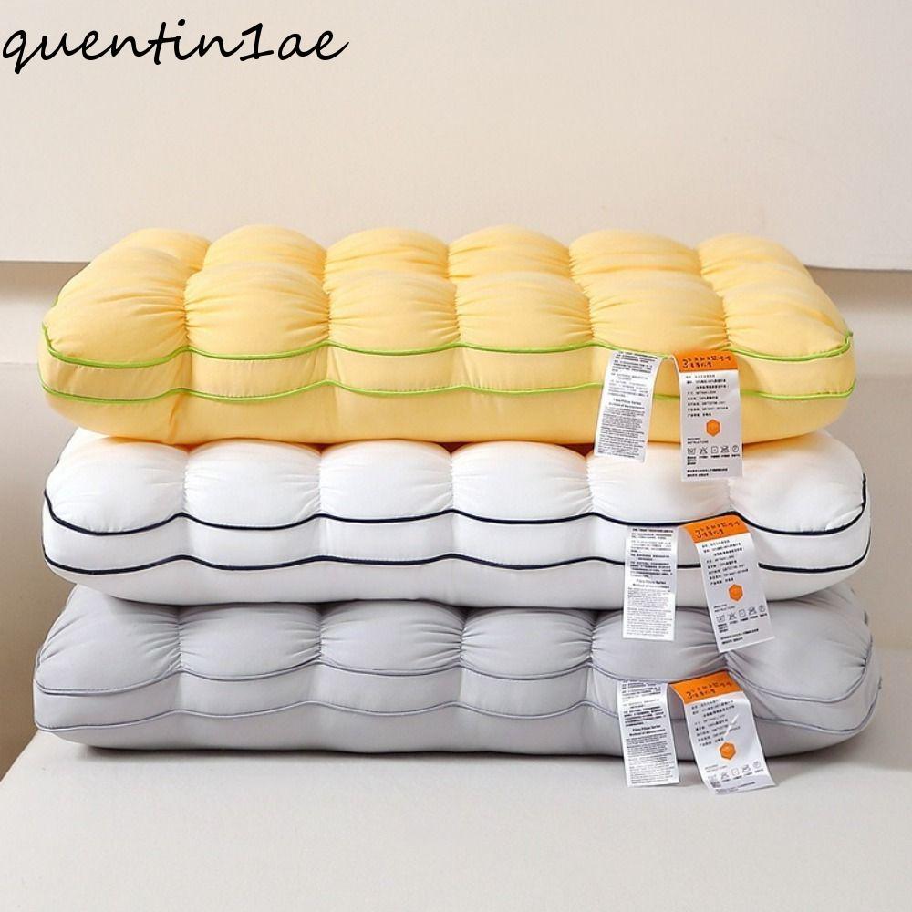 QUENTIN1AE หมอนนอนหลับผ้านวม, ฟื้นตัวช้าเป็นมิตรกับผิว, หมอนระบายความร้อนผ้านวม, Creative Fluffy Bre