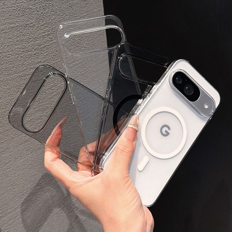 แม่เหล็กโปร่งใสบางเฉียบใช้ได้กับเคสโทรศัพท์ Google Pixel9pro/10proXL Pixel10A เคสแข็งกันกระแทก