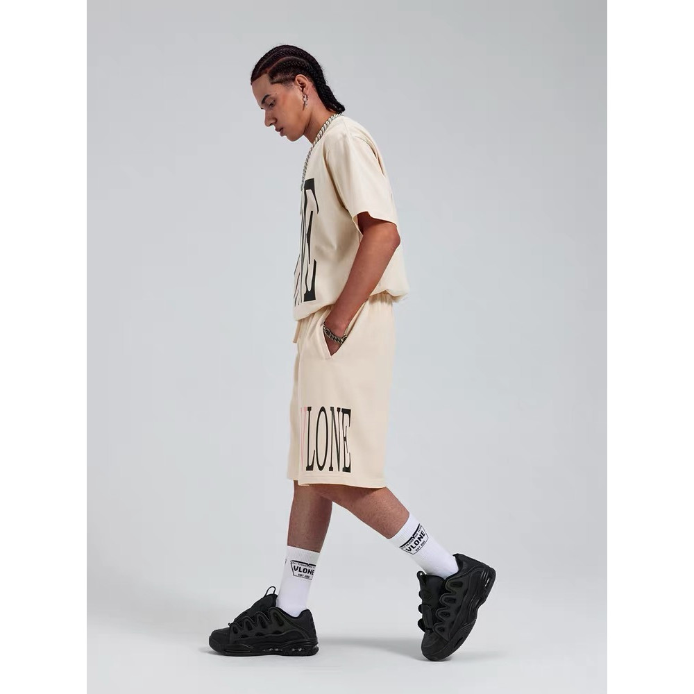 Rhude Moonlight Badge T เสื้อ American High Street Wear ฤดูร้อนพิมพ์เสื้อยืดแขนสั้น