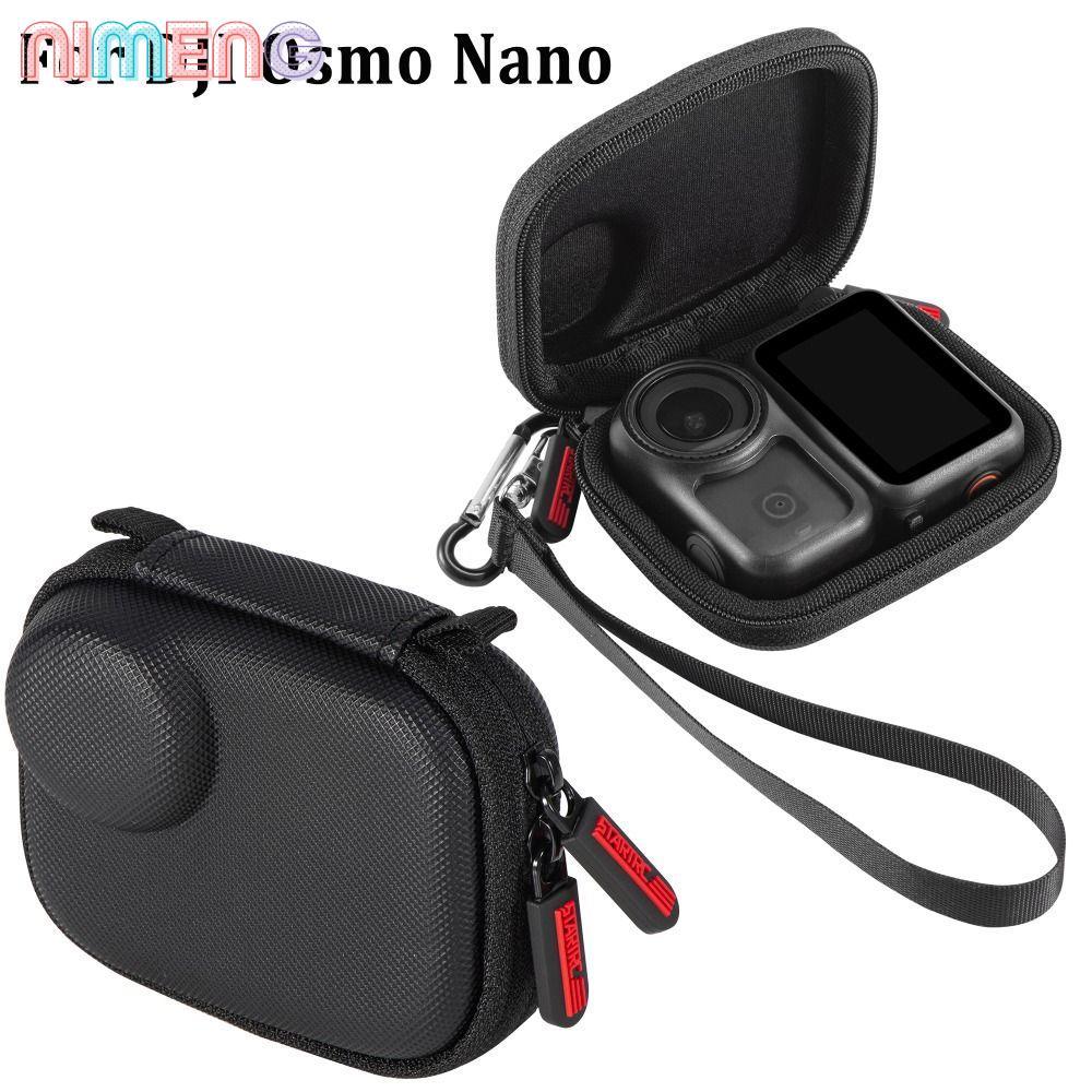 กระเป๋าเก็บ NIMENG กล้องกันน้ํากันกระแทก Mini Body Bag,น้ําหนักเบา PU Portable Organizer สําหรับ DJI Osmo Nano Action Camera อุปกรณ์เสริม