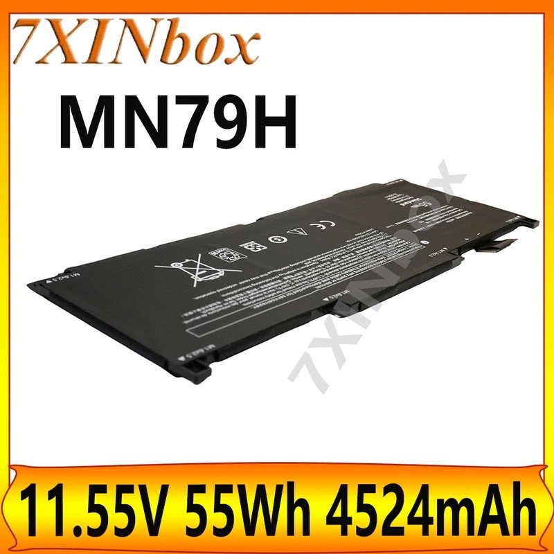 7XINbox MN79H 11.55V 55Wh 4524mAh แบตเตอรี่แล็ปท็อปสําหรับ Dell XPS 13 Plus 9320 P151G i5 93204K XPS