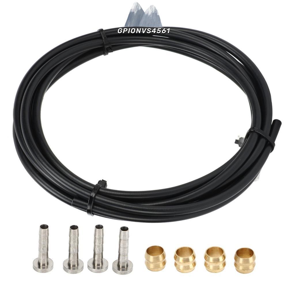 GPIONVS4561 ชุดท่อเบรกจักรยาน, 2.5m BH90 จักรยานท่อดิสก์เบรกไฮดรอลิก, สีดําสําหรับ M506, M596, M615,