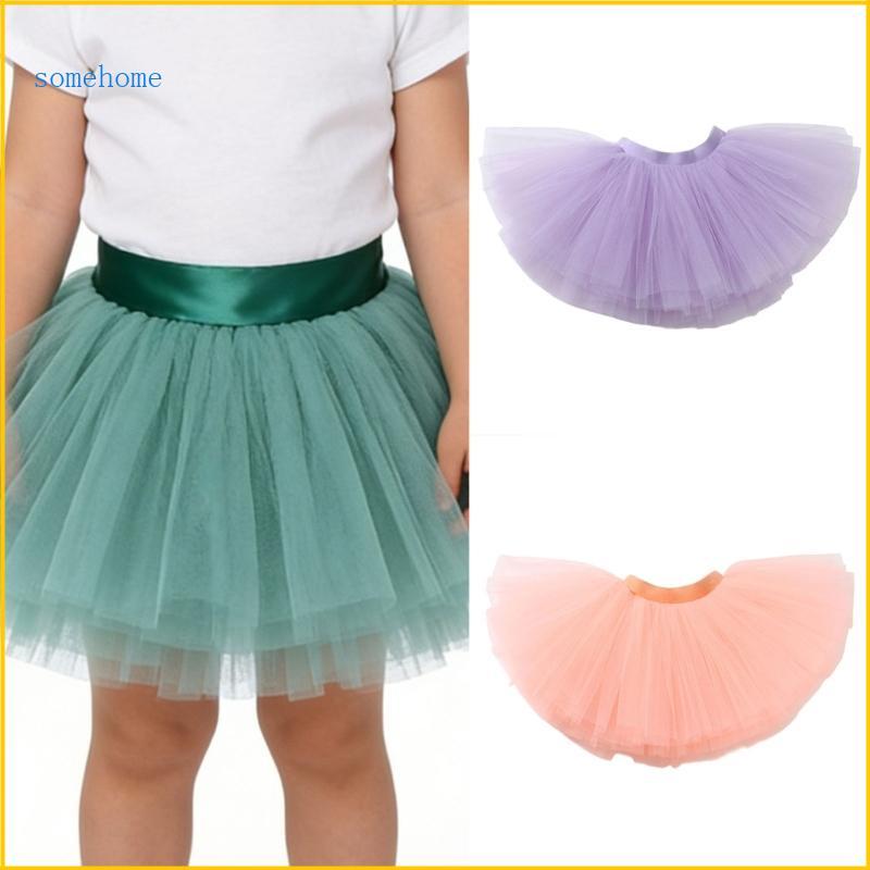 SOME Pretty Tulle Half Skirt สําหรับเด็กวัยหัดเดินอ่อนโยนบนผิวที่สมบูรณ์แบบสําหรับสวมใส่ทุกวัน