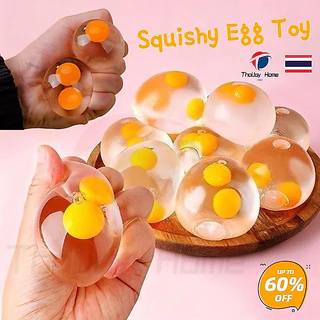 สกุชชี่ ไข่ ปาแบนติดพื้น ด้านในเป็นน้ำ ดึ้งๆ บีบเล่นคลายเครียด นุ่มนิ่ม น่าหมั่นเขี้ยว สนุกสุดๆ