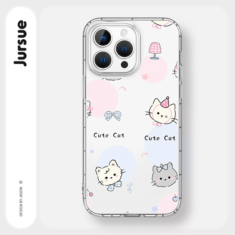JURSUE เคสไอโฟน เคสนุ่มกันกระแทก การ์ตูนตลก น่ารักผู้หญิง เคสโทรศัพท์ for iPhone 17 Air 16 15 14 13 12 11 Pro Max SE 2020 X XR XS 8 7 Plus พลัส MZ506962