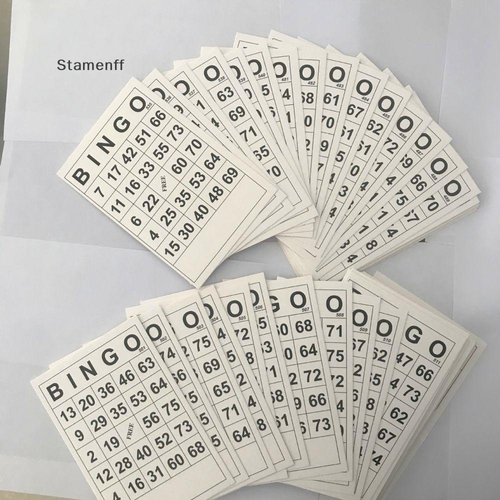 60 การ์ด bingo ที่ไม่ซ้ํากัน BINGO การ์ดเกมความบันเทิงสําหรับเด็กแบบดิจิตอล
