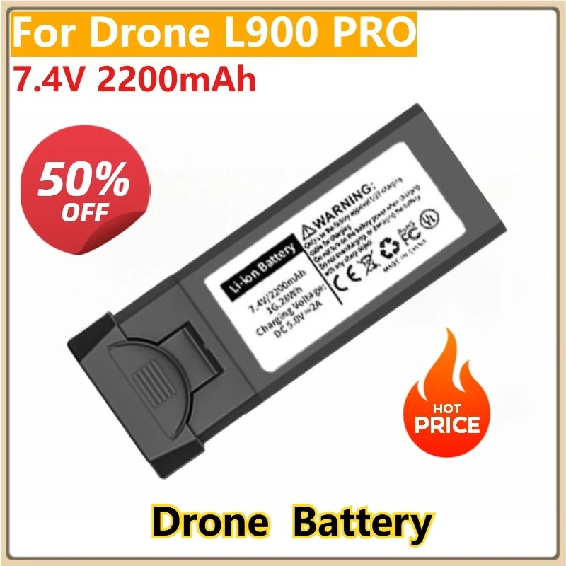 7.4V 2200mAh แบตเตอรี่ดิจิตอลสําหรับ Drone L900 PRO MAX LYZRC Propelle แบตเตอรี่ใบมีดขายส่ง