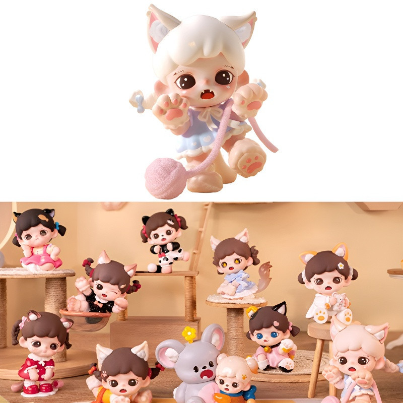 Baby Zora Meow Eat Face Series Figures TNTSPACE zora กล่องตาบอด
