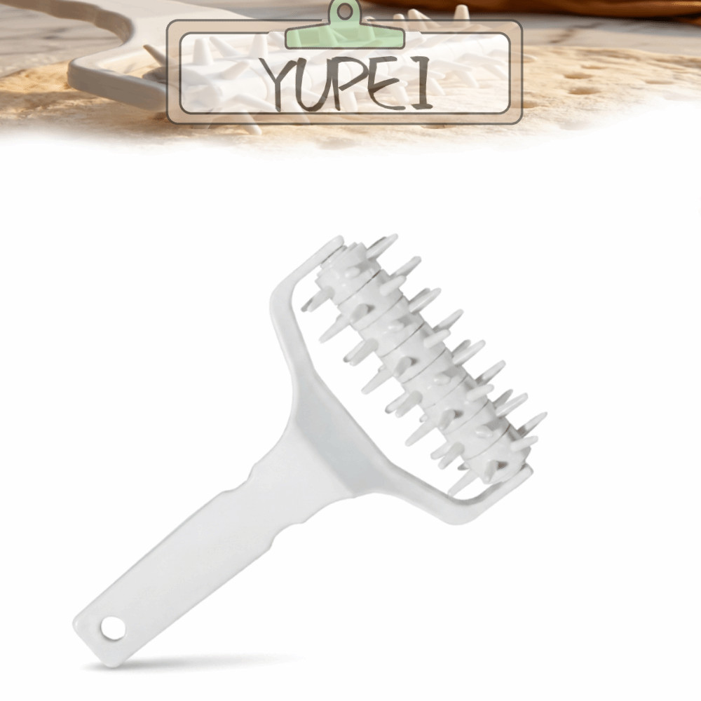 YUPEI พิซซ่าแป้ง Docker, Hole Puncher Rolling Pin Dough Docker Roller, ทนทานประหยัดแรงงานมือถืออาหาร
