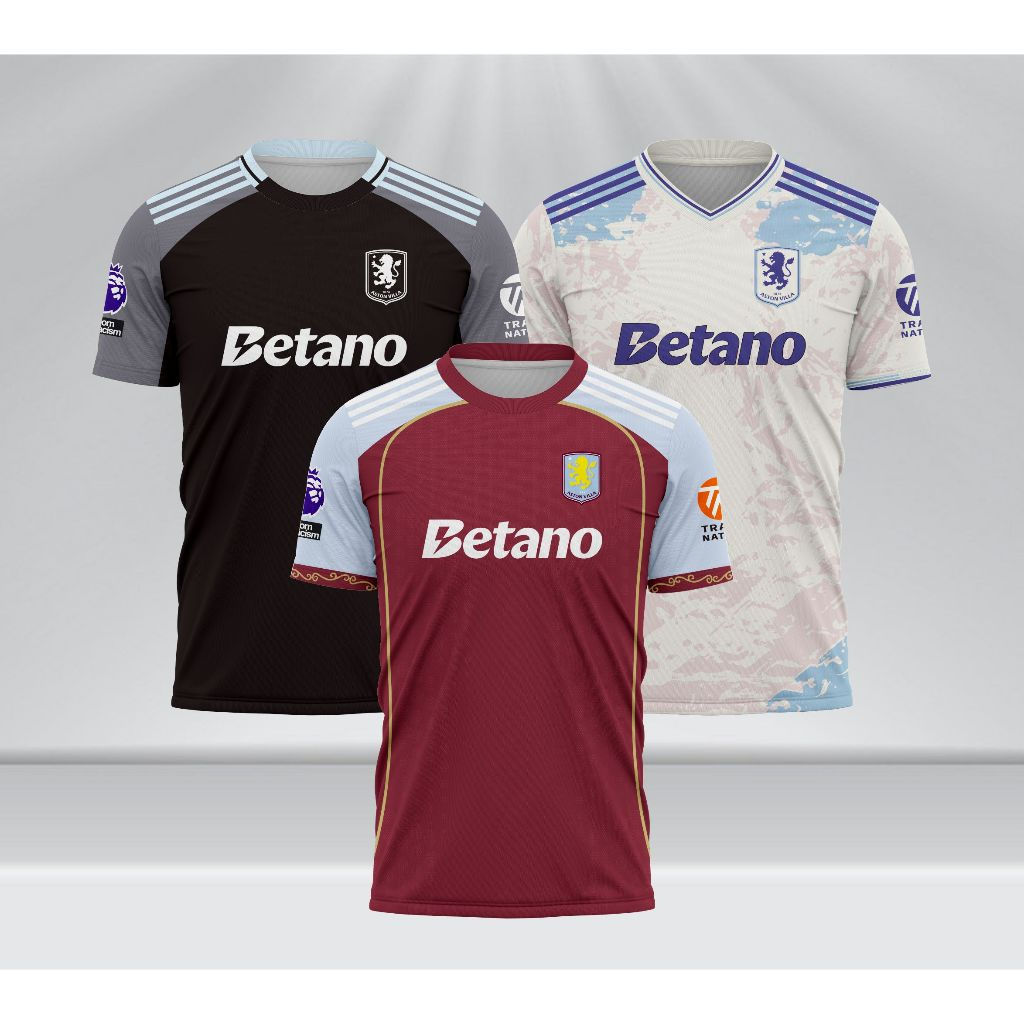 เสื้อเจอร์ซีย์ 45T0N V1LL4 Away home วันอังคาร 2025 2026