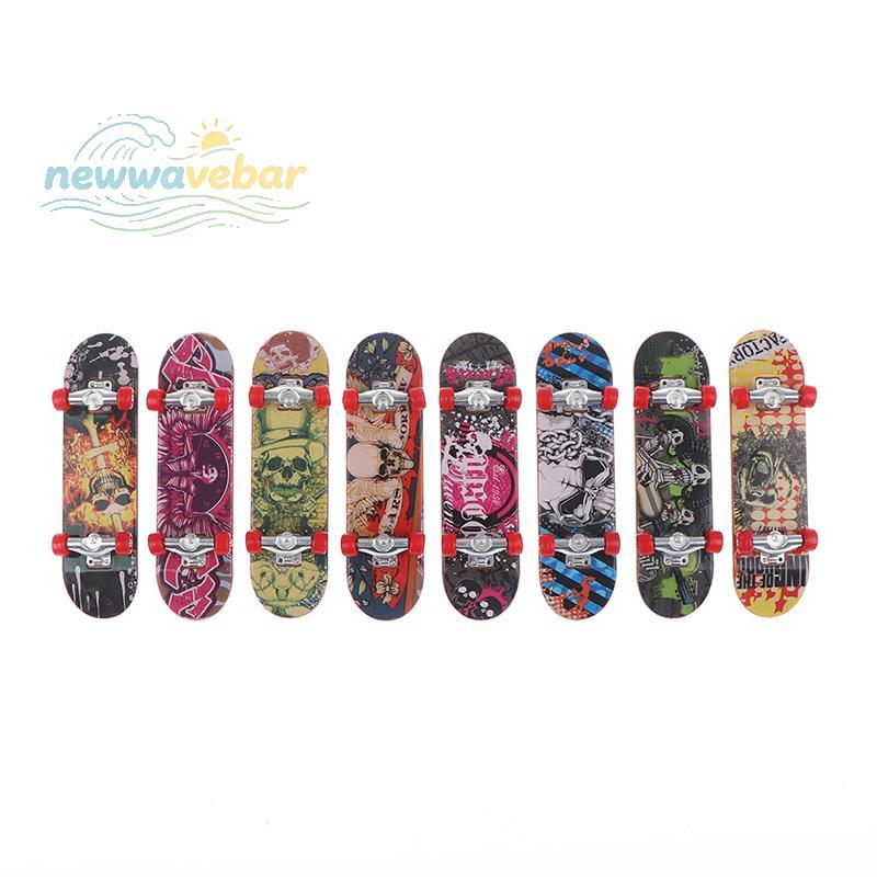 [HENGHOME] Fingerboard Mini Finger Skateboard Plastic Finger Skate Scooter Skateboard Toy {TH}